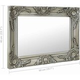 Zidno ogledalo u baroknom stilu 50 x 40 cm srebrno | Eponuda.com