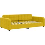  Dnevni krevet s madracem žuti 100 x 200 cm baršunasti | shoptok.hr