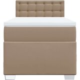 vidaXL Krevet s oprugama i madrac cappuccino 80x200 cm od umjetne kože | shoptok.hr