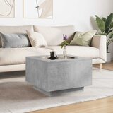  Stolić za kavu LED siva boja betona 60x60x40 cm drveni | Eponuda.com