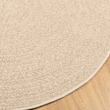  Tepih ZIZUR bež Ø 120 cm s izgledom jute unutarnji i vanjski | Shoptok.si
