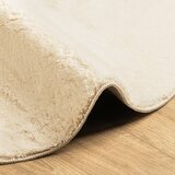  Tepih HUARTE kratkih vlakana mekani i perivi krem Ø 100 cm | shoptok.hr