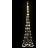 vidaXL LED božično drevesce Toplo bela 138.5 x 138.5 x 399 cm Kovina | Shoptok.si