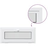  Unutarnja boja prozora u podrumu bijela RISOR 95 x 40 cm - Bijela 95 x 40 cm s trostrukim staklenjem | shoptok.hr