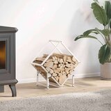  stojalo za drva belo 50x25x50 cm hladno valjano jeklo | Shoptok.si