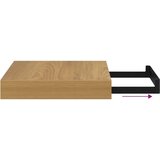  Polica na zidu 2 pcs Smeđa 23 x 23 5 x 4 cm Konstruirano drvo | shoptok.hr