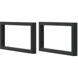  Zidna polica za umivaonik od čelika i masivnog bagremovog drva Smeđa 120 x 50 x 2 cm | shoptok.hr