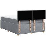  Krevet box spring s madracem svjetlosivi 140x200 cm od tkanine | shoptok.hr