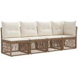 vidaXL Vrtna sedežna garnitura 11 pcs Bež poli ratan - - Bež - 84.452 - 55 x 55 x 37 cm - 2025--Uvoz_3 | Shoptok.si
