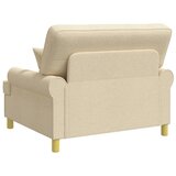  XXL fotelja s jastucima Krem Tkanina - Krem 85 cm | shoptok.hr