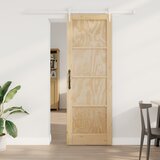 vidaXL klizna vrata s hardverom set 73.5x211 cm masivna borovina Cijene