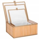  HA0153 KOŠARA ZA SKLADIŠTENJE OD BAMBUSOVA 3 KOMADA | shoptok.hr