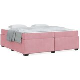 Okvir za krevet s madracem Ružičasta 200 x 200 cm Baršun | shoptok.hr