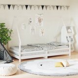 vidaXL Okvir za dječji krevet bijeli 90 x 190 cm od masivne borovine | shoptok.hr