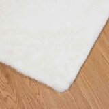  Faux Rabbit Fur Rug Olite Bijelo 60 x 110 cm Poliester | shoptok.hr