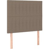  Box spring postelja z vzmetnico LED taupe 100x200 cm blago | Shoptok.si