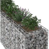  Gabionski uzdignuti krevet 2 pcs Srebrno 330 x 50 x 80 cm | shoptok.hr
