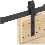  Klizna vrata NARVIK 80 x 210 cm (213,5 cm) Prirodna i crna | shoptok.hr