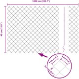  Ograda od lančane veze Siva | shoptok.hr