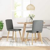  Blagovaonske stolice od tkanine 2 kom tamnosive | shoptok.hr
