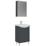 Hanah home Kupatilski ormarić sa umivaonikom i ogledalom (2 komada) Purus 55 478 | Eponuda.com