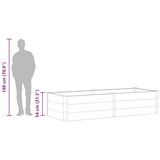  Vrtna posuda za sadnju 250 x 100 x 54 cm WPC siva | shoptok.hr