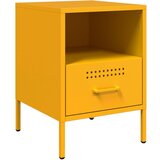  The Living Store Nočna omarica gorčično rumena 36x39x50,5cm hladno valjano jeklo - Nočna Omarica, (21495870) | Shoptok.si