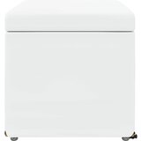  Stolica Bijelo 61 x 41 x 40 cm Umjetna Koža i Fino Radeći Drvo | shoptok.hr