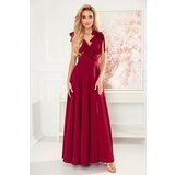 Numoco Long dress with neckline and tie at the shoulders | shoptok.hr