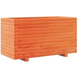 vidaXL Vrtno cvetlično korito voščeno 90x40x49,5 cm trdna borovina | Shoptok.si
