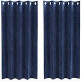  Zavjese za zamračivanje 2 pcs Tamno plava 140 x 175 cm Baršun | shoptok.hr