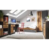 Modern Living Garderobna Omara Nubi, Barva Hrasta, Temno Siva | Shoptok.si