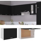 Viseći ormarić crni 60 x 31 x 40 cm od konstruiranog drva | shoptok.hr