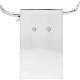 vidaXL držači za knjige u obliku bika Set od 2 Srebrna Aluminij | shoptok.hr