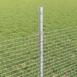  Zavarena žičana ograda s postom 50 x 0,5 m Srebrna Mreža | Shoptok.si