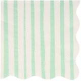 Meri Meri Papirnati ubrusi u setu 16 kom Mint Stripe – Cijene