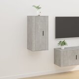 vidaXL Stenska TV omarica betonsko siva 40x34,5x80 cm Cene