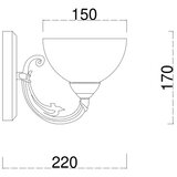  Brilagi - Zidna lampa CLASSIC 1xE27/60W/230V mesing | Eponuda.com