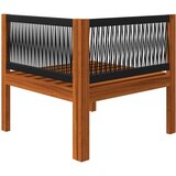  6-dijelna vrtna garnitura s krem jastucima masivno drvo bagrema | shoptok.hr