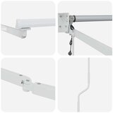  Električni sklopivi okvir tende Bijeli 4 x 2 m Aluminij - Bijeli 4 x 2 m Električna | shoptok.hr
