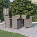 vidaXL 7-dijelni vrtni blagovaonski set s jastucima sivi | shoptok.hr