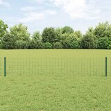 Euro ograda s postom 10 x 0,4 m Čelik premazan PVC-om Zelena Cijene