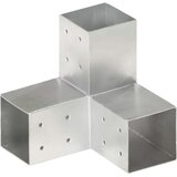  Spojnici za stupove u Y-obliku 4 kom pocinčani metal 81 x 81 mm | shoptok.hr