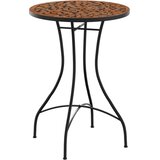 Bistro stolić s mozaikom terakota Ø 50 x 70 cm keramički | shoptok.hr