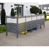 WESTMANN spremište za 5 kanti za smeće Planum | 5x240L | Antracit | 410x90x120 cm - BRANDED IN GERMANY | shoptok.hr