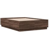  Okvir za krevet s LED svjetlima boja hrasta 140 x 190 cm drveni | shoptok.hr