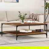 vidaXL Klubska miza Star les 100 x 100 x 40 cm Konstruiran les Cene