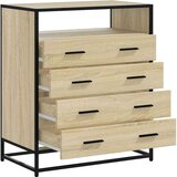 vidaXL Ormar s ladicama sonoma hrast 70x41x83,5 cm izrađeno drvo | shoptok.hr