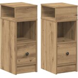  Noćni ormarići 2 kom s ladicama Artisan hrast 25x31x66 cm | Shoptok.si