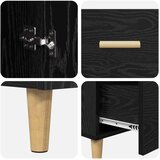  Kreveta Crni hrast 34 x 69.5 x 90 cm Konstruirano drvo | shoptok.hr